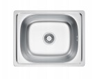 Erga HD, 1-komorový ocelový dřez 460x410x160 mm, povrch MikroDekor, ERG-MLS-HD4641D