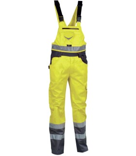 Reflexní pracovní kalhoty s laclem COFRA SPARK Barva: Khaki, Velikost: 58 (V072_0_00_58)