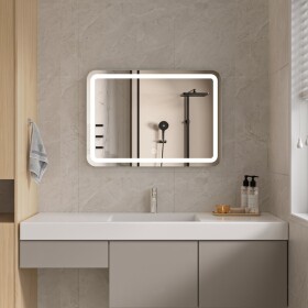 Erga Isabella, LED zrcadlo 70x50cm, 1840 lm, 6500K, přední/zadní osvětlení, ERG-V01-129-7050-00