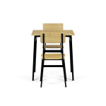 Jídelní set s 2 židlemi, 70x70x76cm, mdf, divoký dub, AUT-O2121 OAK