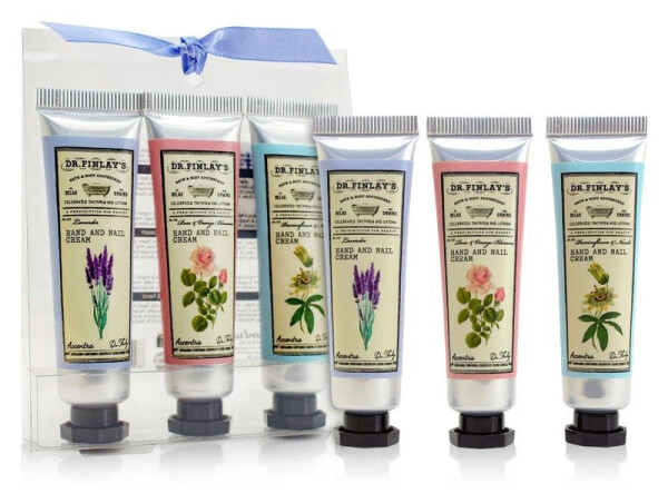 Sada péče o ruce DR. FINLAY´S v dárkové krabičce mix. vůní 3x 10ml