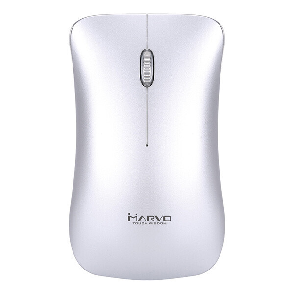 Marvo DWM102SL stříbrná / bezdrátová optická myš / 1600 DPI / 2.4GHz USB přijímač (DWM102SL)