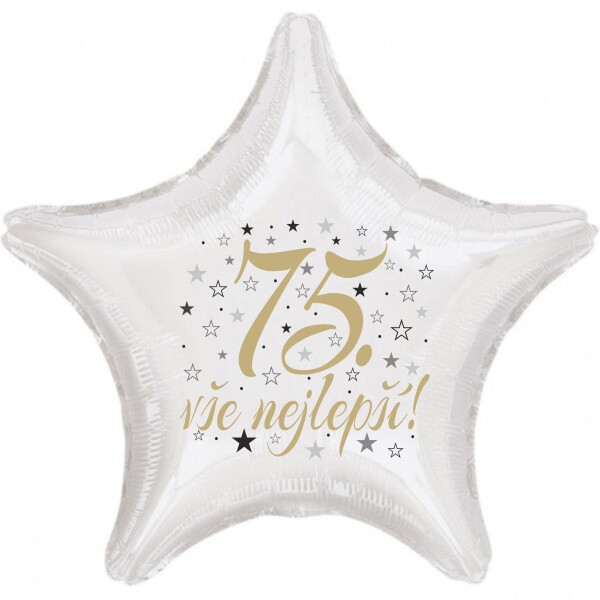 75. narozeniny balónek hvězda Balonky.cz 75. narozeniny balónek hvězda Balonky.cz