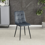 Jídelní židle, šedá, sametová látka, CT-281 GREY4