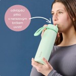 B.box Nerezová termoska na pití s brčkem 690 ml - Pink paradise