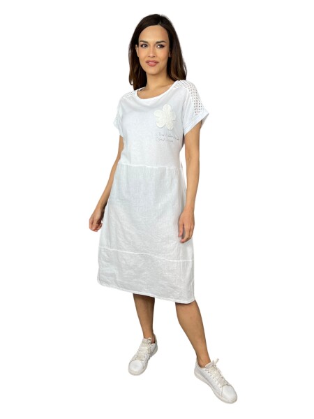 HOSH Šaty Cyra Velikost: UNI, Barva: Bílá