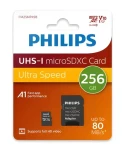 Philips microSDXC 256 GB + adaptér / Micro SD karta / Class 10 / UHS-I U1 / čtení: 80 MB/s / zápis: 30 MB/s (FM25MP45B/00)