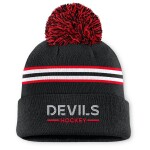 Fanatics Dámská zimní čepice New Jersey Devils NHL Authentic Pro W/Cap Cuffed Pom Beanie