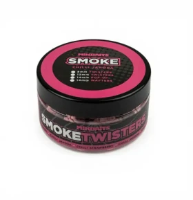 Mikbaits SMOKE Twisters Chilli Jahoda / Vyvážené boilies / 100 ml / 12 mm (MC0200)