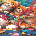 Puzzle Cherry Pazzi 500 dílků - Three Little Hearts