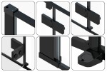 REA/S - Sprchový kout Fargo - matná černá 80x100 Se sprchovou vaničkou Savoy black KPL-K4909