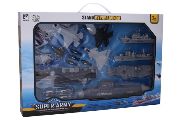 Letadlová loď s katapultem 25 cm set s ponorkou, Wiky Vehicles, W039656