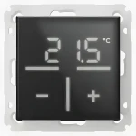 Homematic IP HmIP-WGT-A černá / Skleněný nástěnný termostat (90321020)