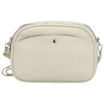Trendy dámská koženková crossbody kabelka Willa, krémová
