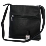 Praktická dámská koženková crossbody Alice, černá