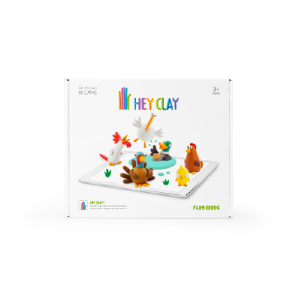 Hey Clay Kreativní sada - Ptáci z farmy - TM Toys