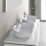 DURAVIT - Luv Umyvadlo na desku, 600x400 mm, bez přepadu, s otvorem pro baterii, WonderGliss, bílá 03806000001