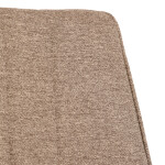 Židle jídelní, béžová látka, šedé kovové nohy