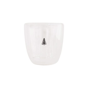 Eulenschnitt Dvoustěnná sklenice na čaj Fir Tree 200 ml, čirá barva, sklo