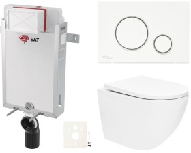 Závěsný WC set k zazdění SAT SIKOSZTOR6770 SIKOSZTOR6770