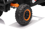 Mamido Elektrické autíčko Buggy Madman bílé | UTV-MX 4x4 | EVA kola | 12V 10Ah | EKO kůže