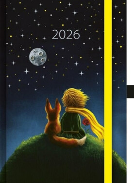 Denní diář 2026 - Art Malý princ s gumičkou (A5)