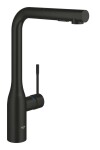GROHE - Essence New Dřezová baterie s výsuvnou sprškou, matná černá 302702430