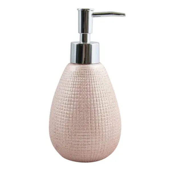 MSV SHANGAI dávkovač mýdla růžový / keramika / 300 ml (3700703926573)