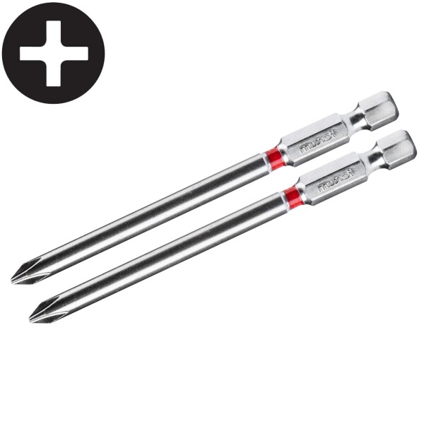 FORTUM 4741221 Bit prodloužený, PH 1, 90mm, sada 2ks