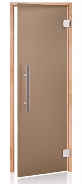 Dveře do sauny "A" Premium 9x19 Satin Bronze 890x1890 mm Olše CA919SABRALPL