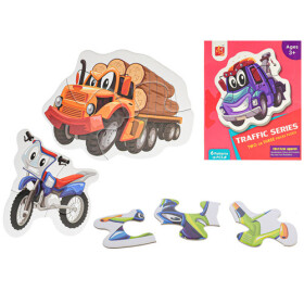 Puzzle dětské Dopravní prostředky 18dílků