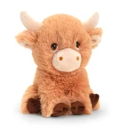 Keel Toys SE1777 Keeleco Kráva vysokohorská - ekoplyšová hračka 18 cm