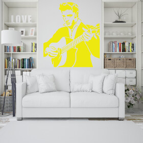 Samolepka Elvis Presley Barva: žlutá, Velikost: 100 x 93 cm