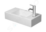 DURAVIT - Vero Air Umývátko 500x250 mm, bez přepadu, otvor pro baterii vpravo, WonderGliss, bílá 07245000081