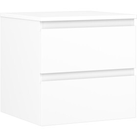 MEXEN/S - Orio koupelnová skříňka pod umyvadlo 50 cm s deskou, 2 zásuvky, bílá mat 91A10-05047-2-BFFC01