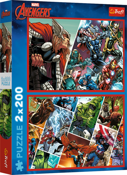 Puzzle Avengers: Obránci světa 2x200 dílků - Trigano