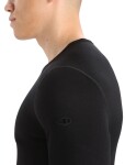 Pánské merino triko dlouhý rukáv ICEBREAKER Mens 260 Tech LS Crewe, Black velikost: M