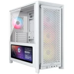 Corsair FRAME 4000D LCD RS ARGB bílá / E-ATX / 3x USB-C / 4x 120mm PWM ARGB / bez zdroje / LCD / průhledná bočnice (CC-9011327-WW)