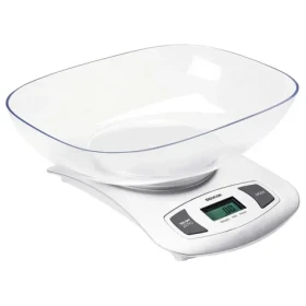 SENCOR SKS 4001WH bílá / digitální kuchyňská váha / miska 2L / max. 5kg / dotyk. Tlačítka (8590669128136)