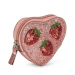 Konges Sløjd Dětská peněženka Strawberry Pink Glitter, růžová barva