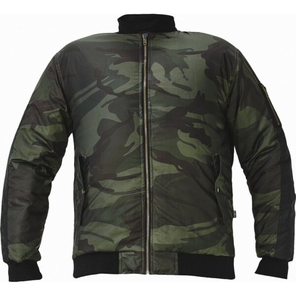 Bunda zateplená CRAMBE PILOT maskáčový vzor DOPRODEJ 100% polyester S- olivová camouflage