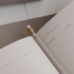 Eulenschnitt Sada tužek Heart Cream – set 4 ks, béžová barva, dřevo