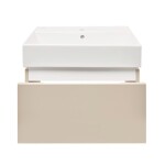 Koupelnová skříňka s umyvadlem SAT Feel 60x30x46 cm pískově béžová mat SATFEEL60BEU2 SATFEEL60BEU2