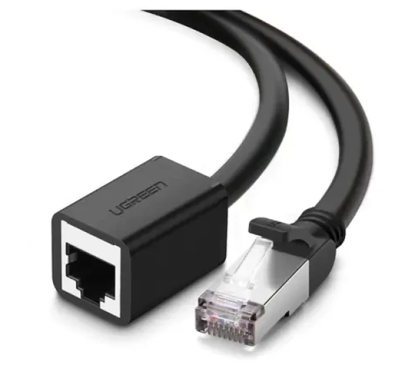 UGREEN 11281 Prodlužovácí kabel RJ45 (M) - RJ45 (F) CAT6 FTP 2m černá (6957303882816)
