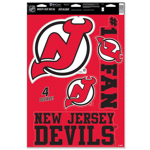 Wincraft Samolepka New Jersey Devils NHL Multi-Use Set (4 ks)% 1 ks