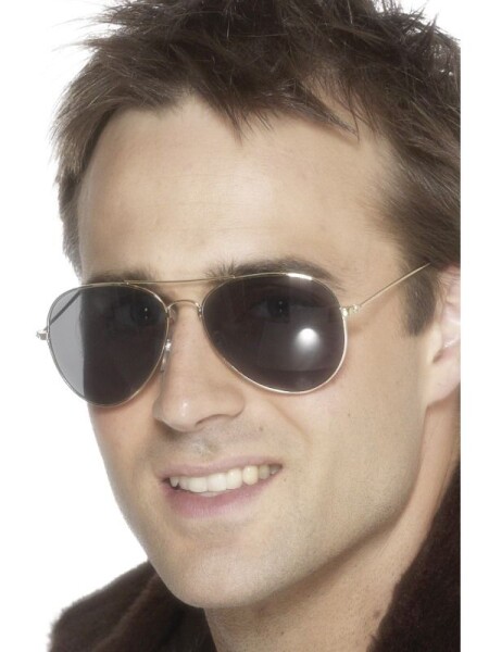 Smiffys.com Brýle pilot stříbrné