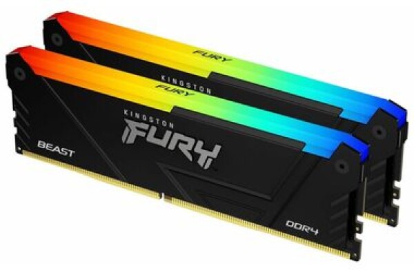 Kingston FURY Beast RGB 16GB (2x8GB) DDR4 2666MHz / CL16 / DIMM / XMP (KF426C16BB2AK2/16)