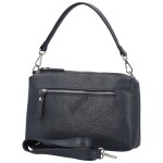 Trendy dámská kožená kabelka na rameno Annisa, tmavě modrá