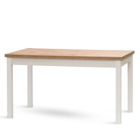 STIMA Jídelní stůl W21 bílý - zakázkové odstíny (š140) ROZMĚR: (š/h/v) 140 x 80 x 76 cm (+40 cm rozklad)