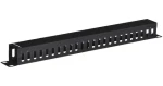 Lanberg AK-1201-B černá / Organizér kabelů do racku / 19" / 1U / typ A (AK-1201-B)